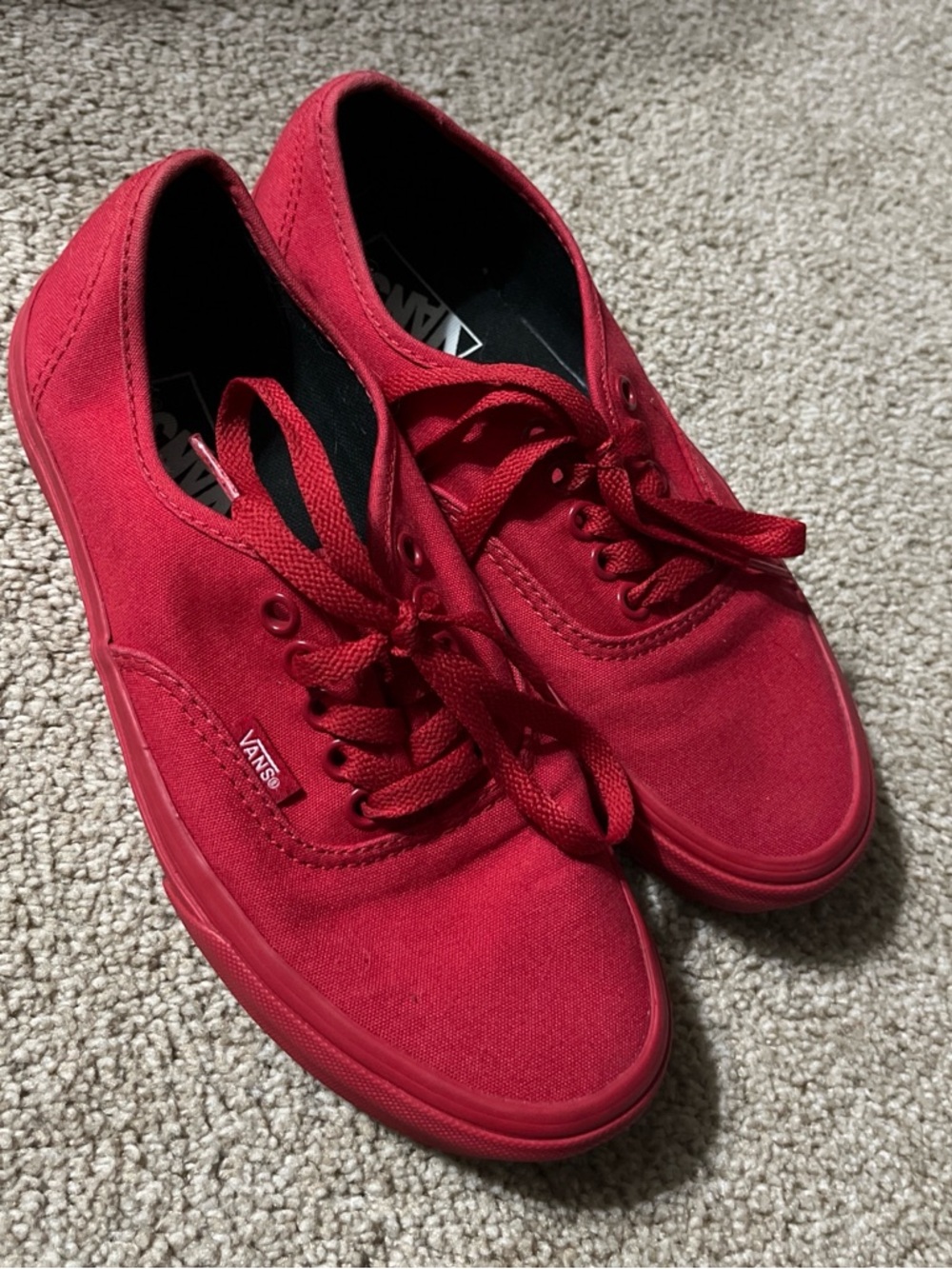 Vans All-Red Classic Canvas Low-Top Sneakers